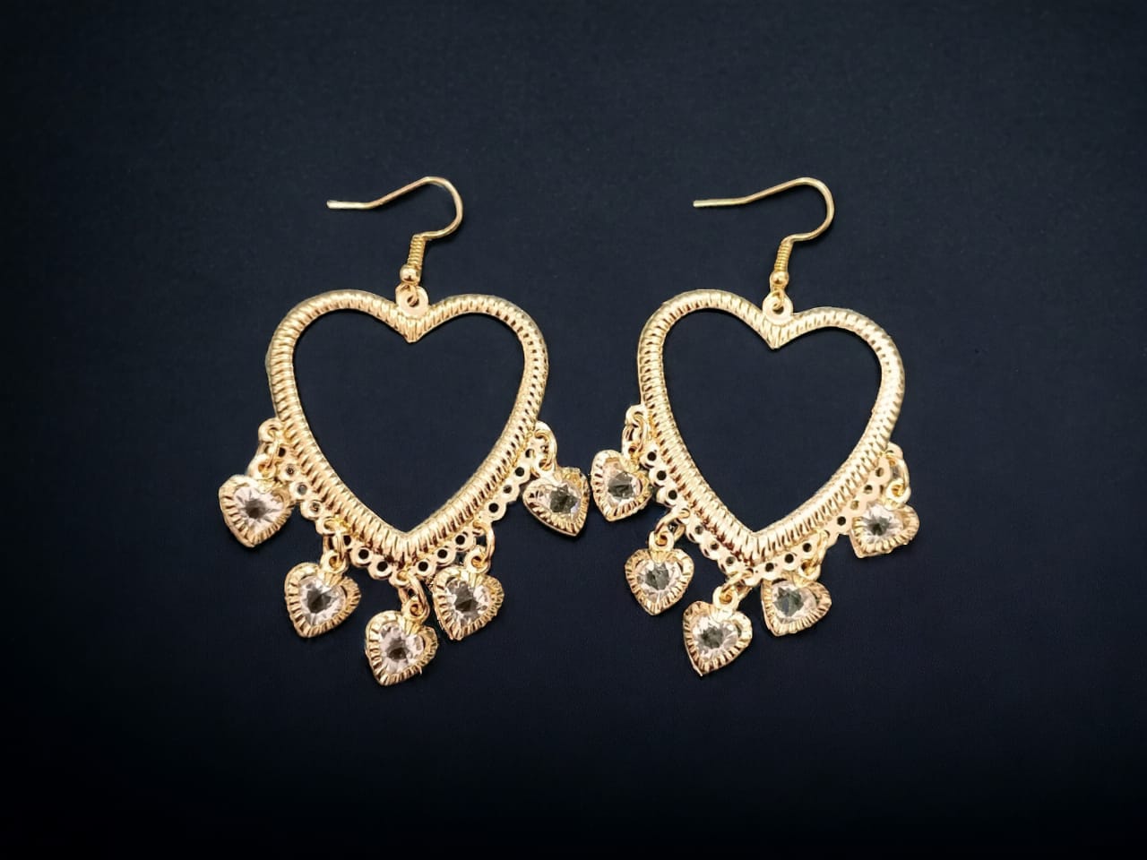 Golden Heart Earrings