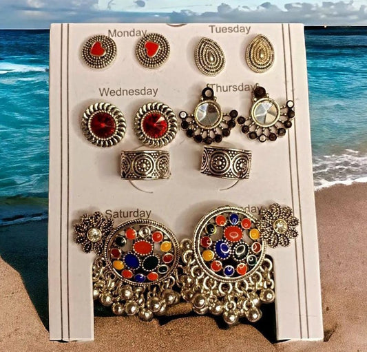 Traditional Weekly Earrings