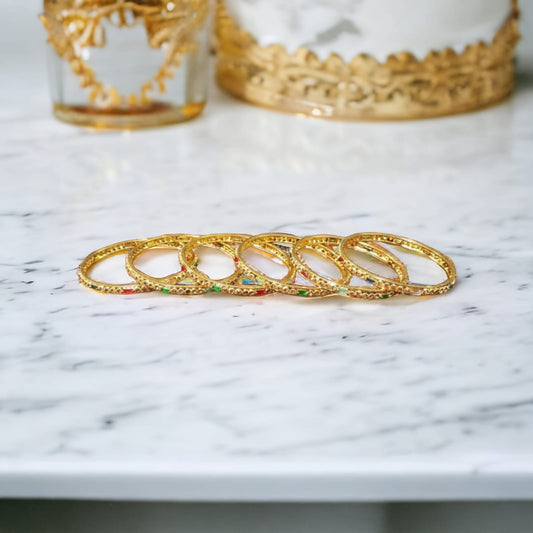 Golden Bling Bangles