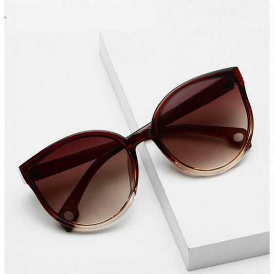 Brown Round Fashion Sunglasses