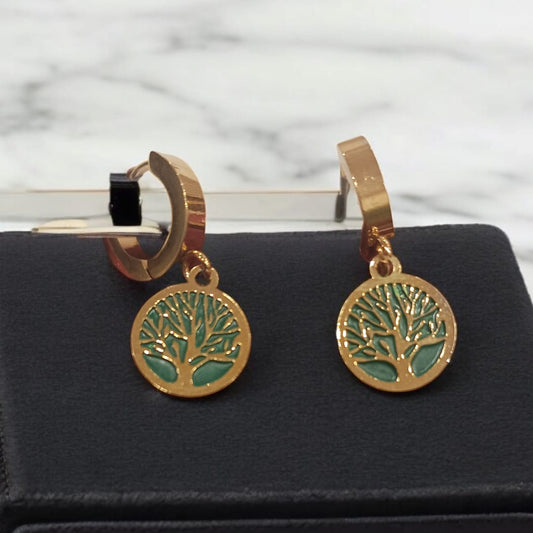 Tree Trunk Earrings