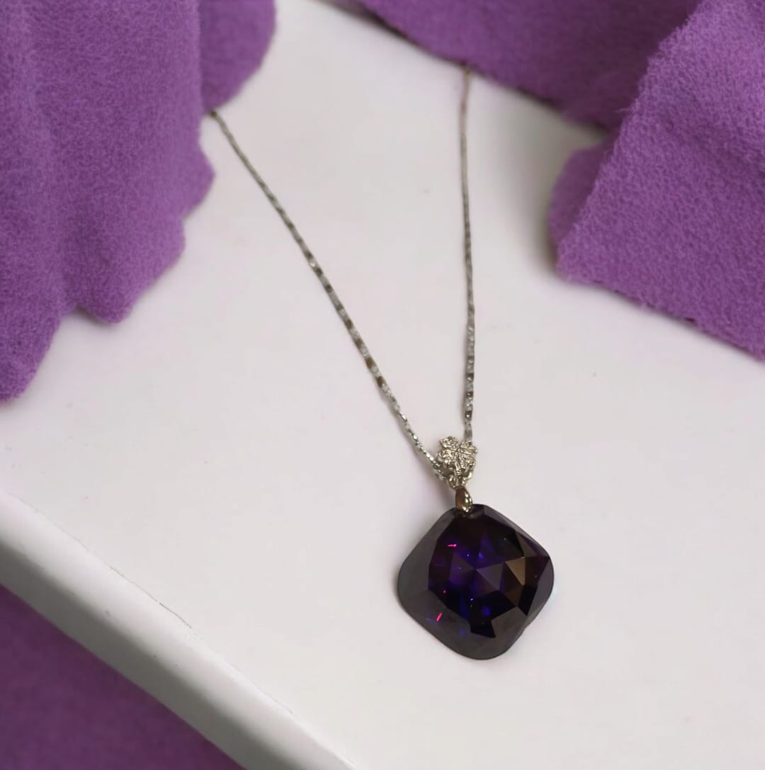 Purple Crystal Pendant