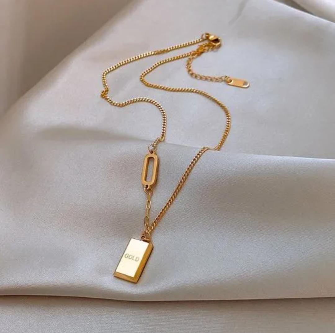 Gold Bar Pendant