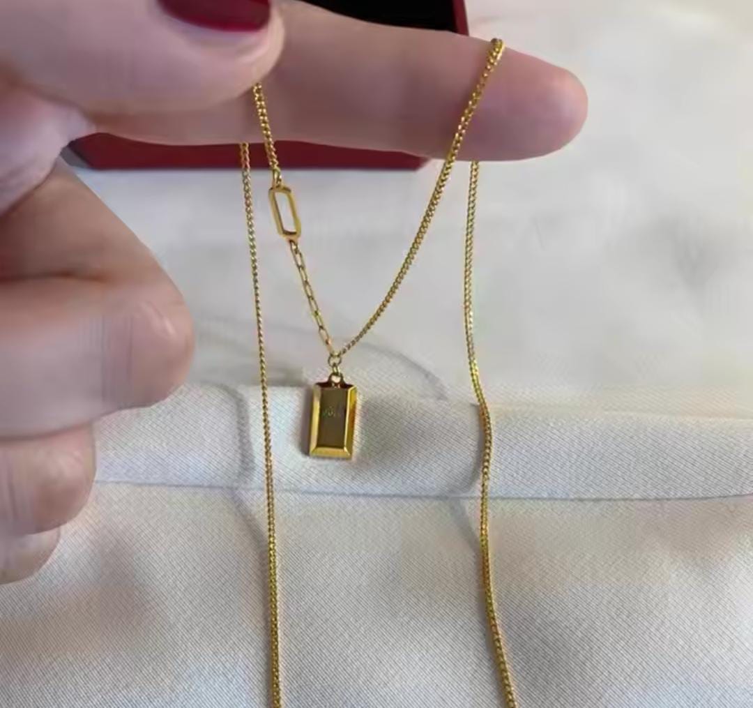 Gold Bar Pendant