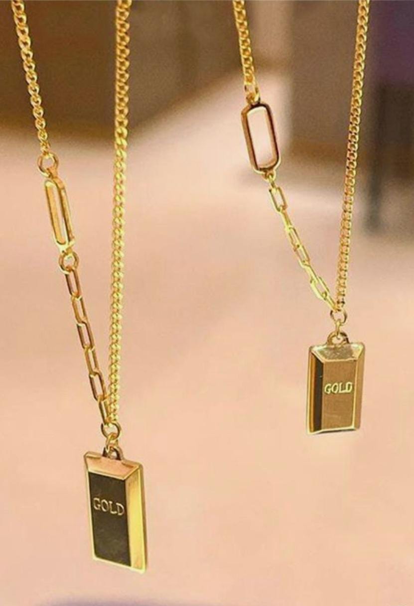 Gold Bar Pendant