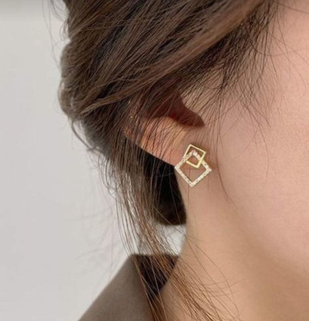 Impex Double Layered Earring